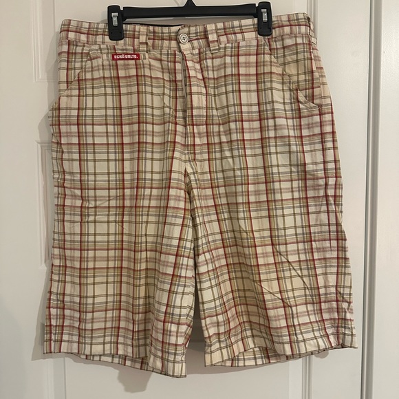 Vintage Eckō Unltd. Registered Trademark Plaid Shorts - Picture 1 of 5